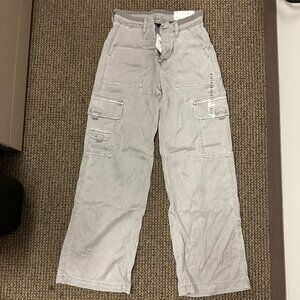 Women's American Eagle Stretch High-Rise Baggy Wide Leg Pants